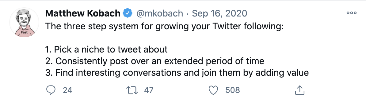 Matthew Kobach social media thought leadership example