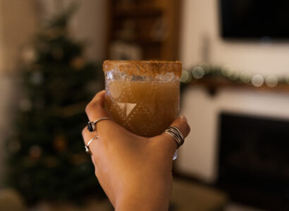 Festive holiday drink