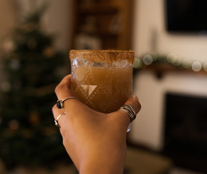Festive holiday drink