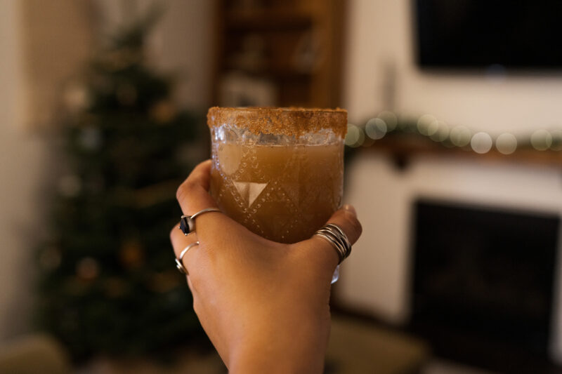 Festive holiday drink