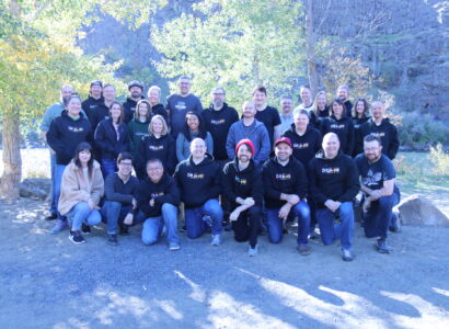 SiteCrafting team group photo in front of the Yakima river.