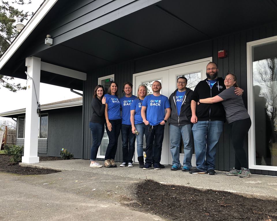 SiteCrafting employees in front of Amara office