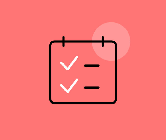 Notebook icon with checkmarks
