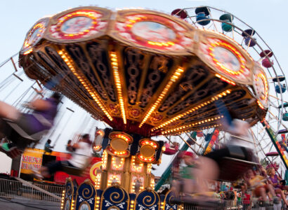ride in action at the fair