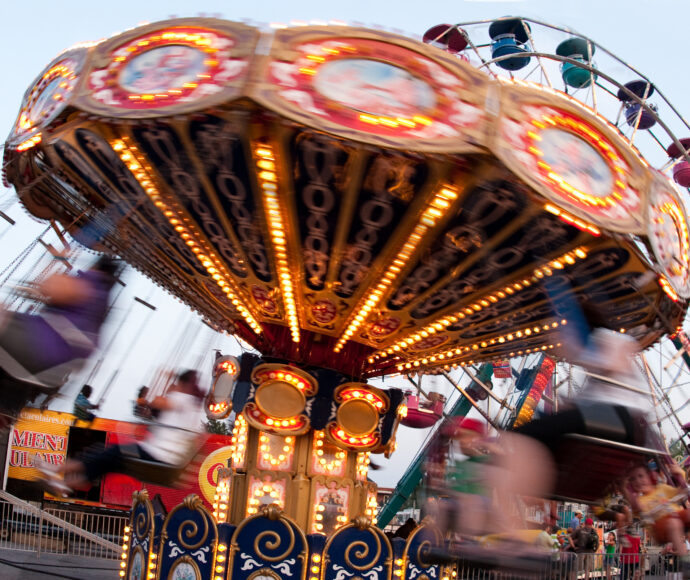 ride in action at the fair