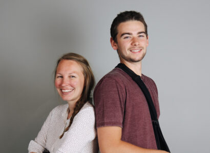 SiteCrafting interns Leah and Nick.
