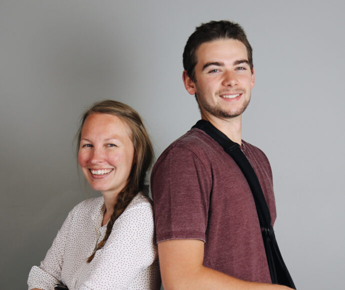 SiteCrafting interns Leah and Nick.