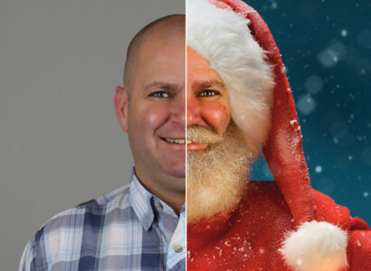 Brian Forth and Branta Claus split screen.