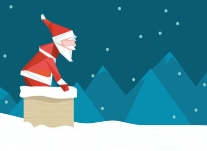Santa from SiteCrafting's Present Drop game.