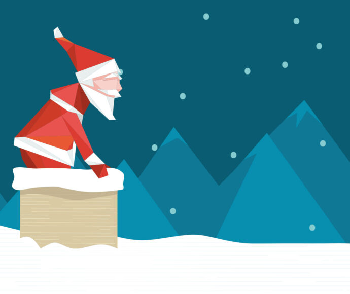 Santa from SiteCrafting's Present Drop game.