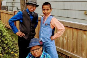 Sean Dean's three sons pictured outside