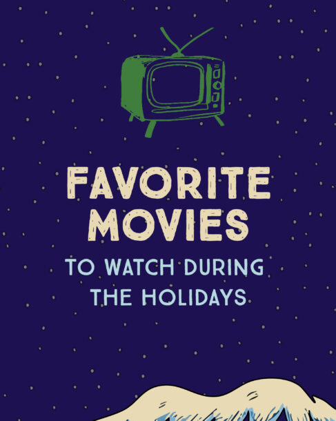 A vintage television icon set against a starry blue background with text reading 