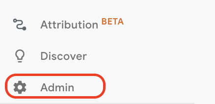 Cross-Domain tracking admin account settings.