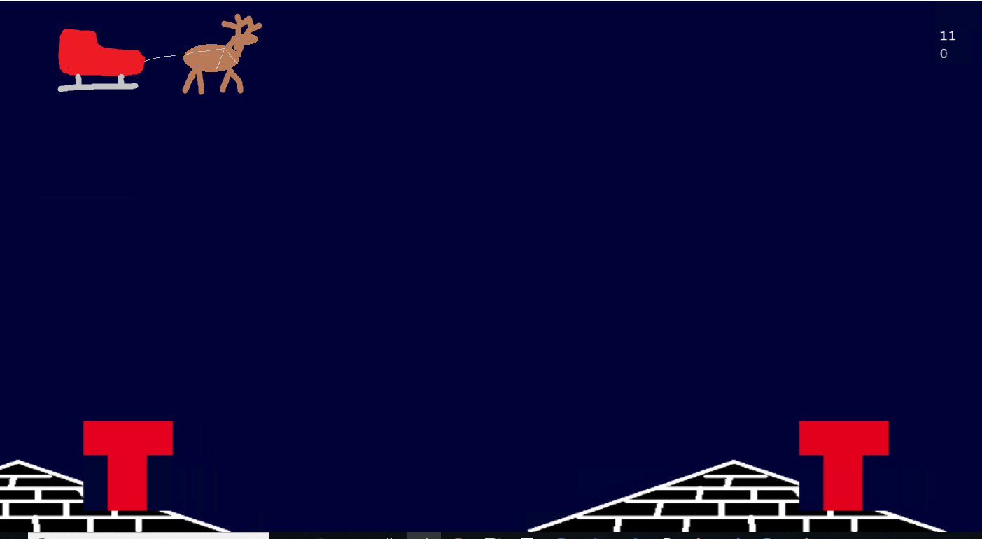 Early mockup of SiteCrafting's Present Drop game.