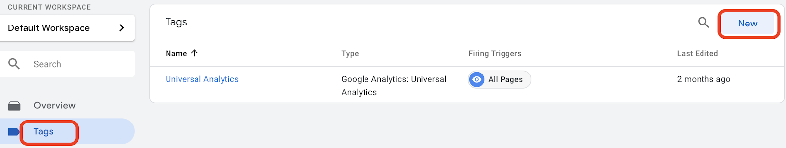 Screenshot showing Google Analytics installation.