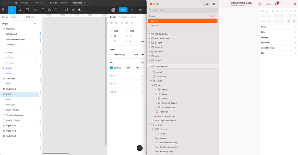 Screenshot of Figma showing its differences from Sketch