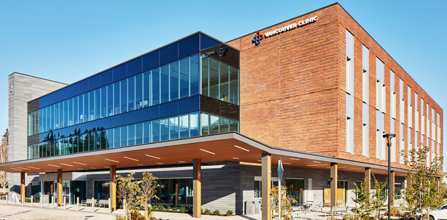 The Vancouver Clinic building on a sunny day
