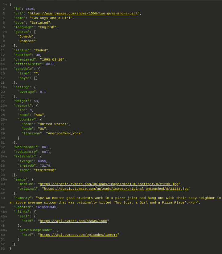 API code