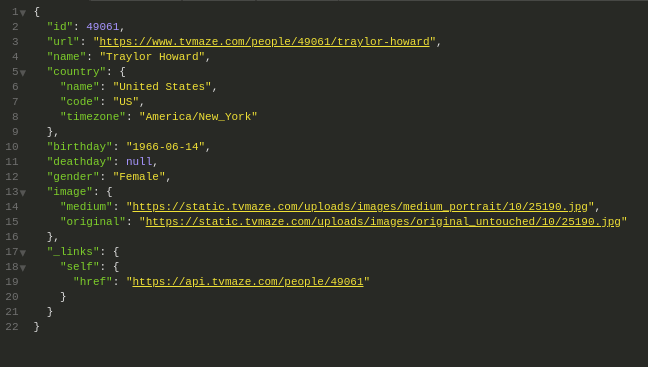 API code
